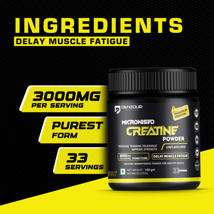 Denzour Micronised Creatine - 100 g