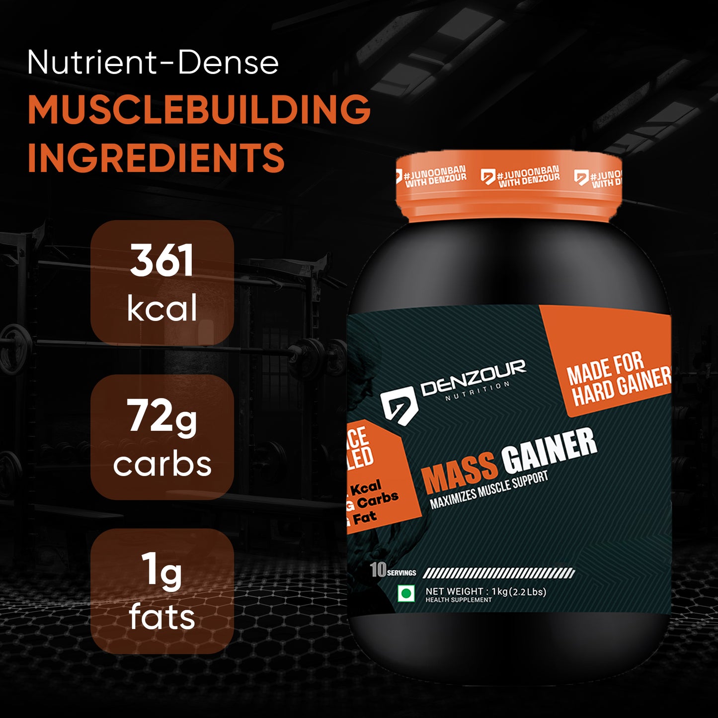 Denzour Mass Gainer - 1Kg