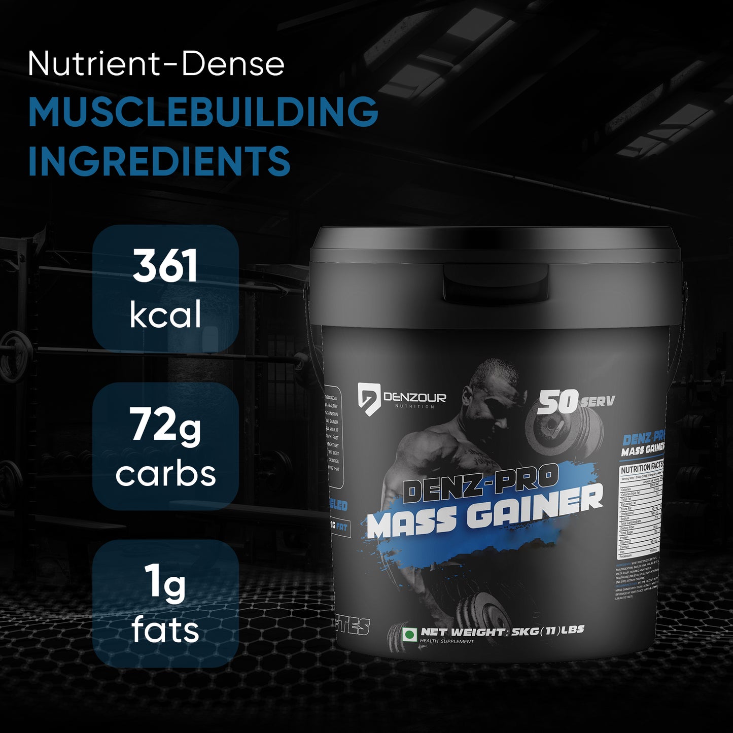 Denz-Pro Mass Gainer - 5Kg