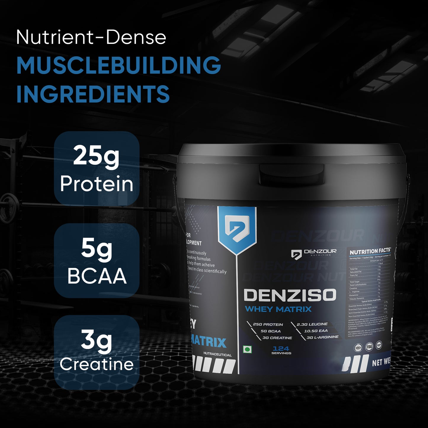 Denziso Whey Matrix Protein - 4Kg