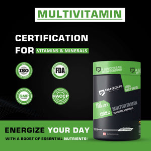 Denzour Multivitamin - 100 Capsules | 25 Vitamins & Minerals