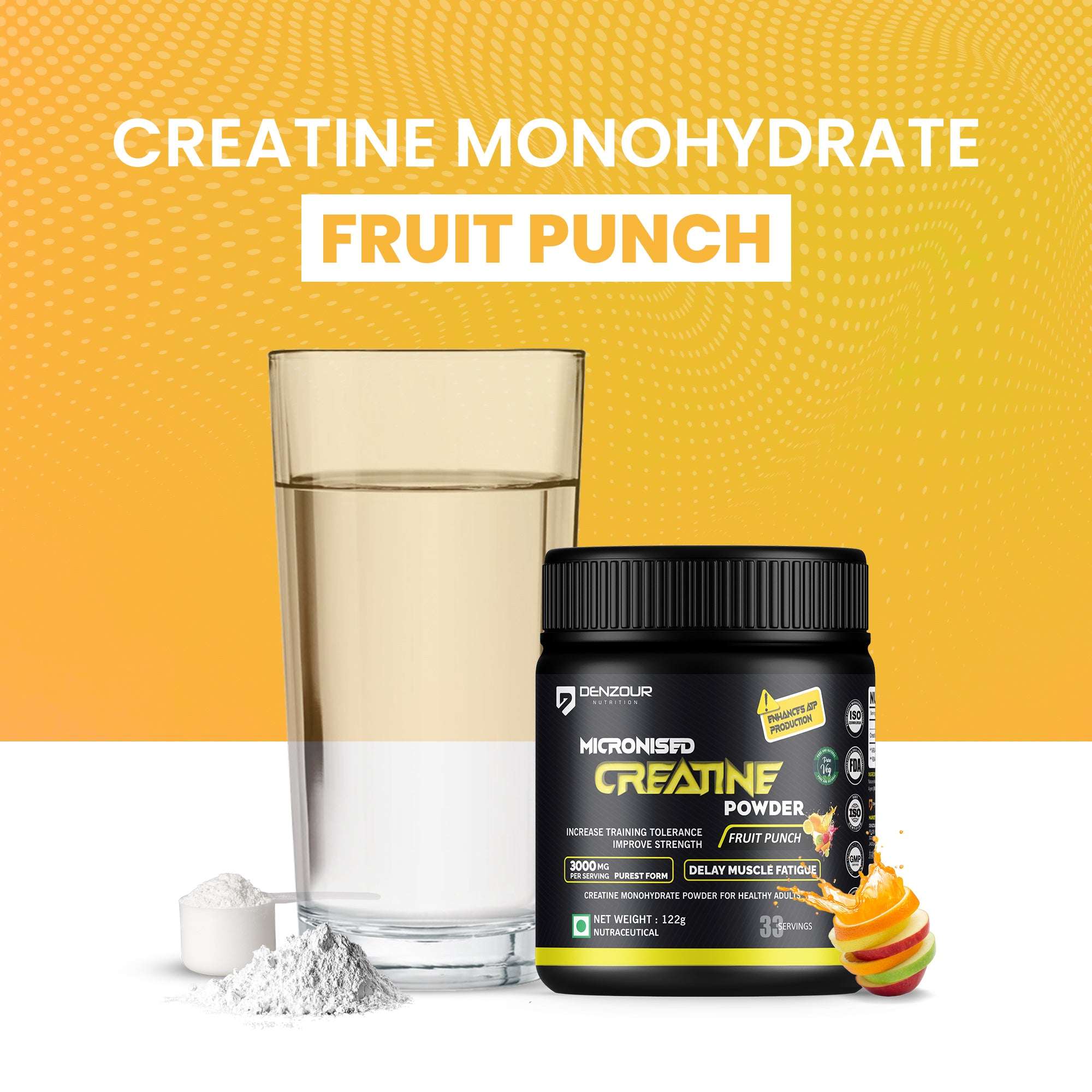 Micronised Creatine Powder 122g | Creatine Monohydrate | 3000mg Per Serving & Purest Form