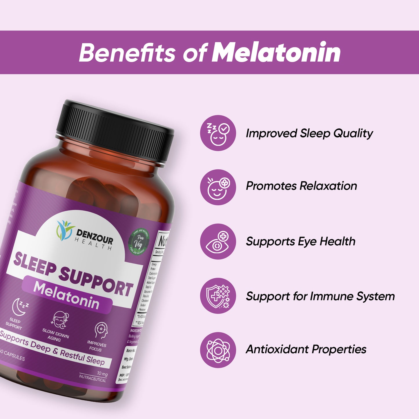 Denzour Health Sleep Support - 60 Capsules