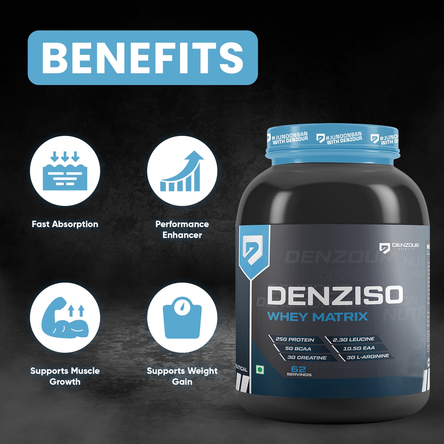 Denziso Whey Matrix Protein - 2Kg