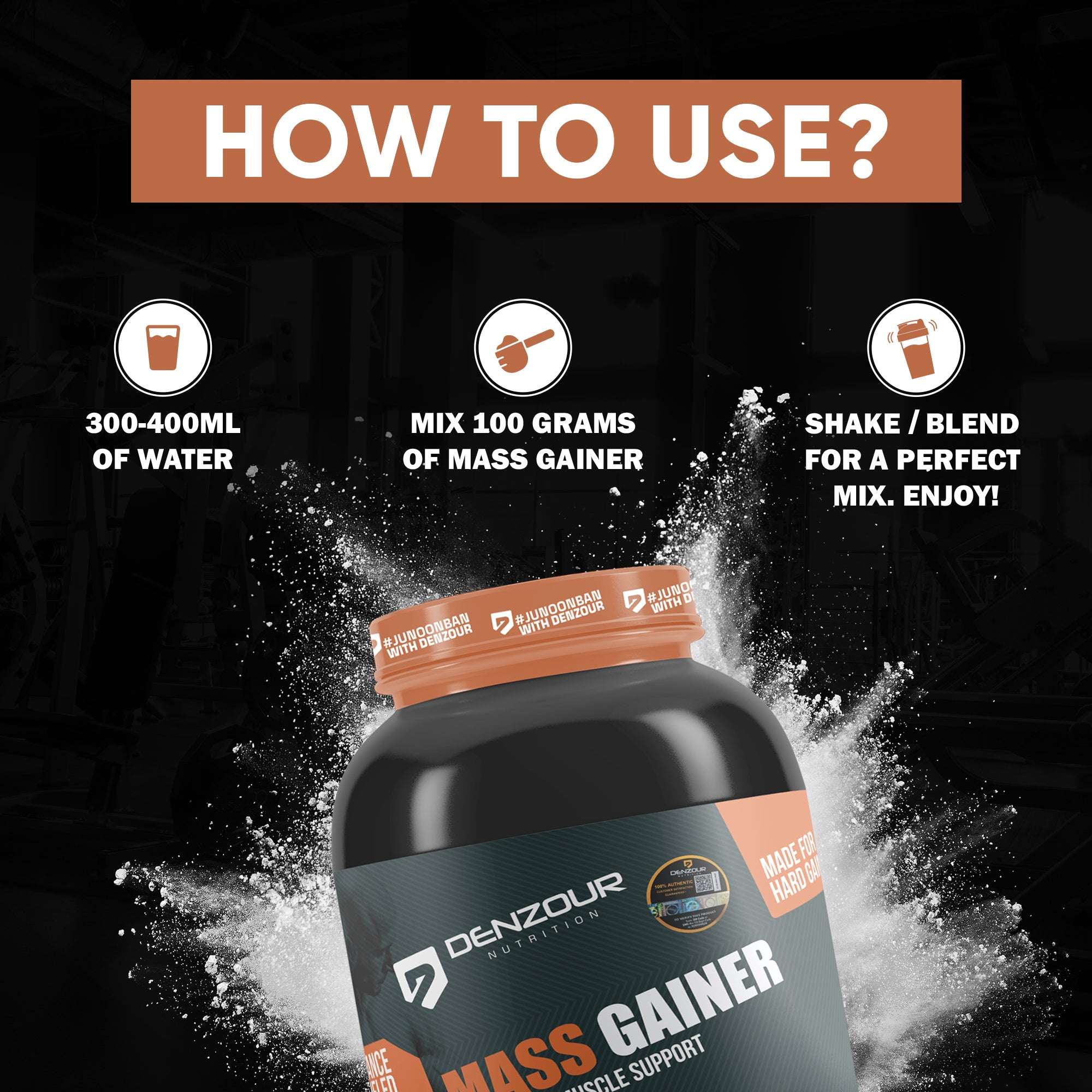 Denzour Mass Gainer - How To Use 