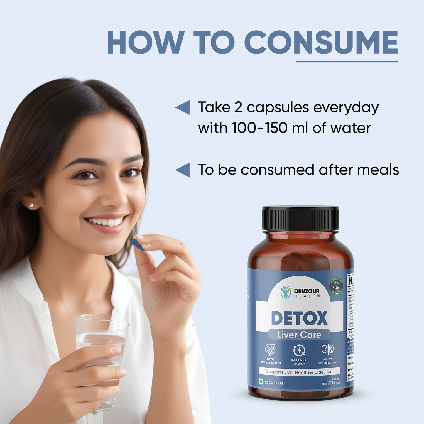 Denzour Health Liver Detox - 60 Capsules