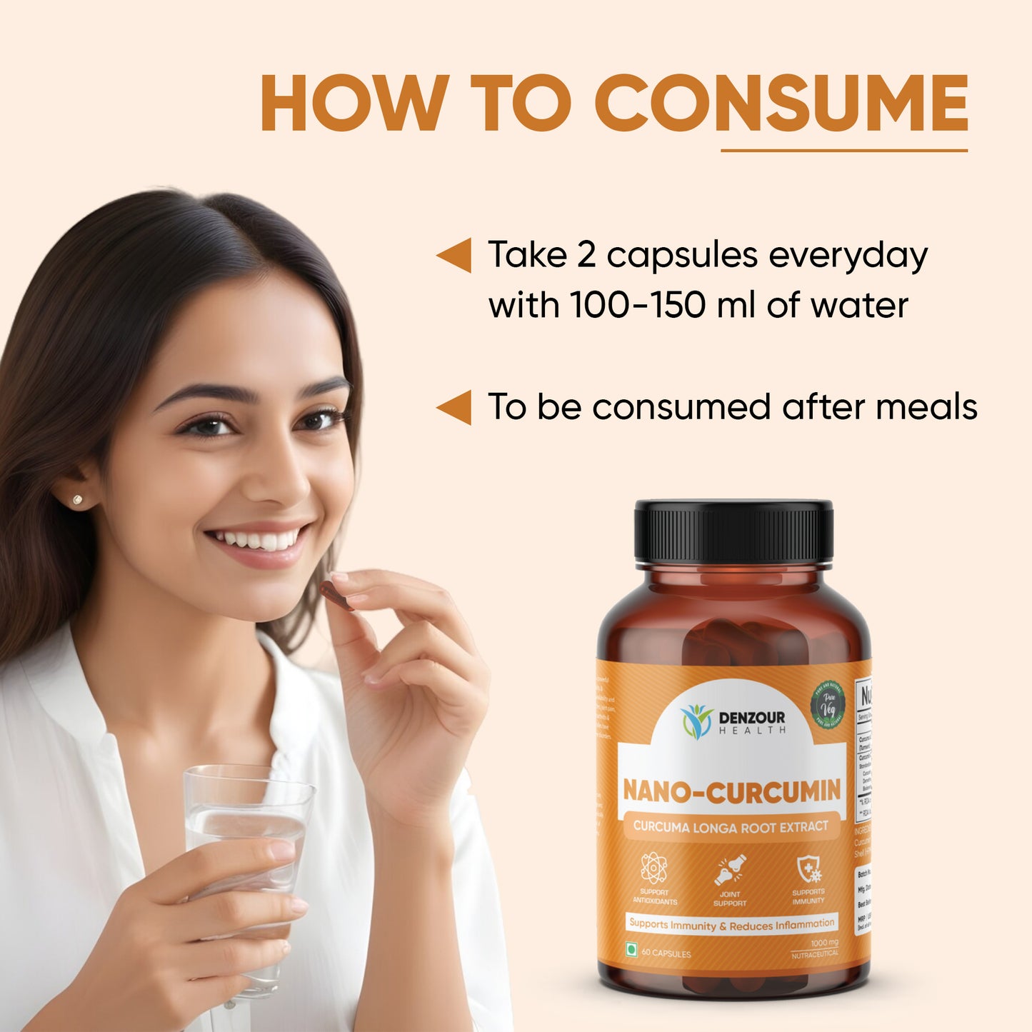 Denzour Health Nano-Curcumin - 60 Capsules