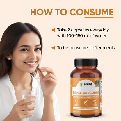 Denzour Health Nano-Curcumin - 60 Capsules