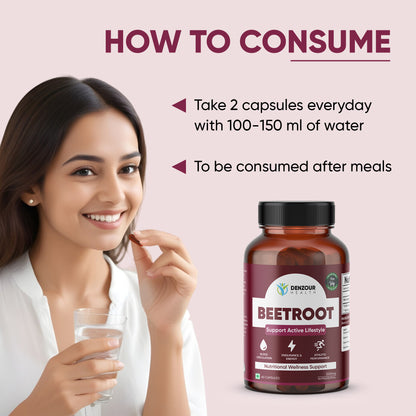 Denzour Health Beetroot - 60 Capsules