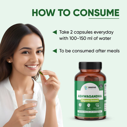 Denzour Health Ashwagandha - 60 Capsules