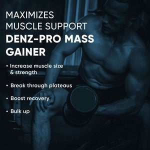 Denz-Pro Mass Gainer - 5Kg (11 Lb) | Muscle Growth Support | 15g Protein, 361 Kcal & 19.4g Sugar