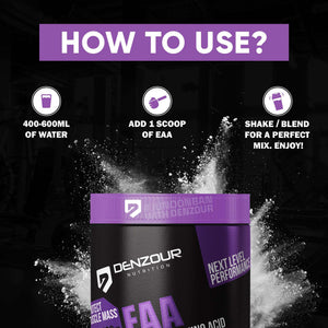 Denzour EAA Pre / Post / Intra Workout - 300g | 6600mg EEA & BCAA 3300mg