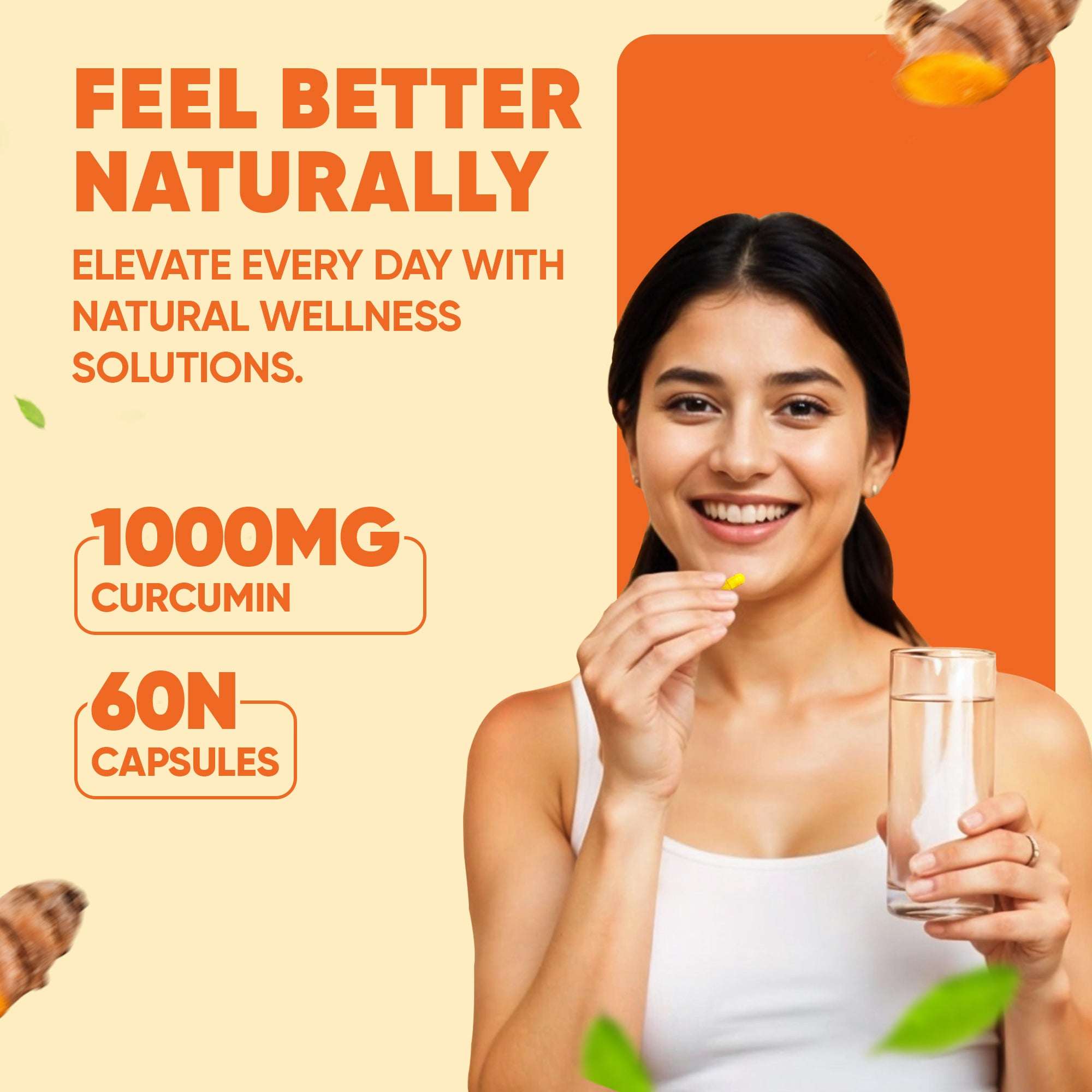 Denzour Nutrition Nano-Curcumin | with 95% Curcuminoids & 60 Capsules | 1000mg Curcumin