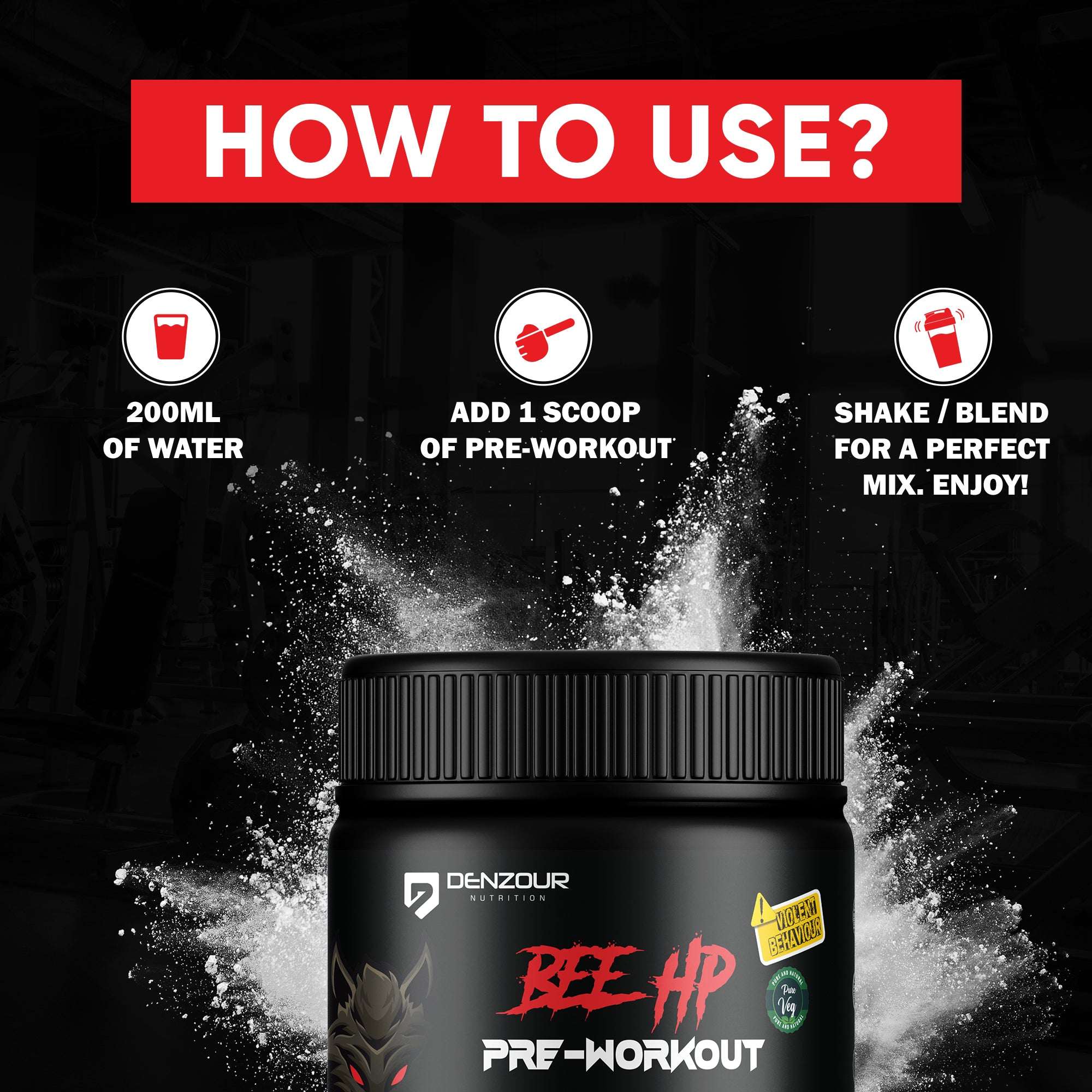 How To Use Pre Workout  Powder