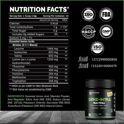 Denzour Denz-Intra supplement ( EAA + BCAA )