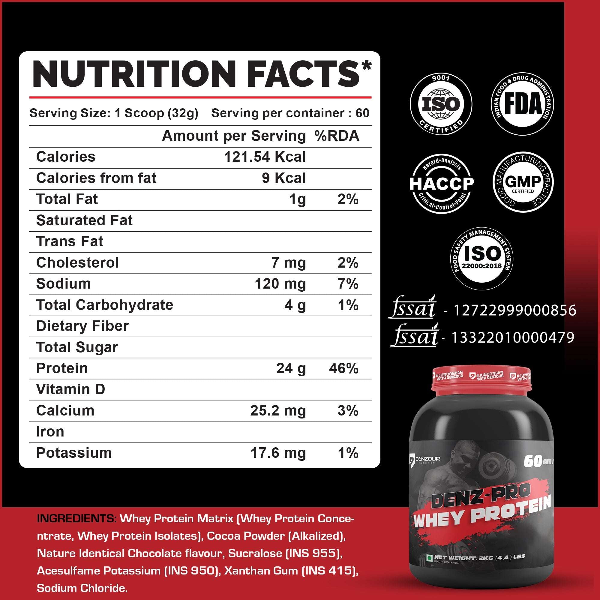 Denz-Pro Whey Protein Certified