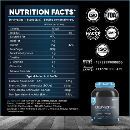 Denziso Whey Matrix Protein - 2Kg