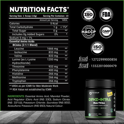 Denz-Intra BCAA+EAA for Better Hydration