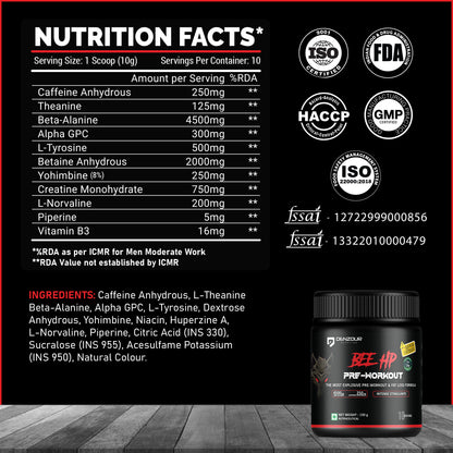 Denzour BEE-HP Pre-Workout