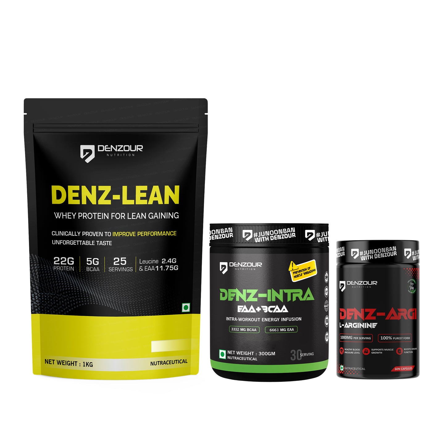Denz Lean + Denz Intra BCAA +EAA(300G) + L Argnine