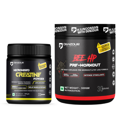 Micronised Creatine + BEE HP Pre Workout