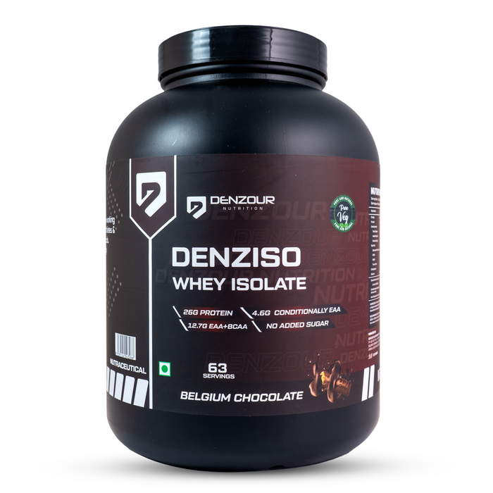 Denziso Whey Isolate Protein 2.04 kg – 26g Protein, 63 Servings