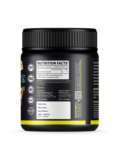 Micronised Creatine Powder 122g | Creatine Monohydrate | 3000mg Per Serving & Purest Form