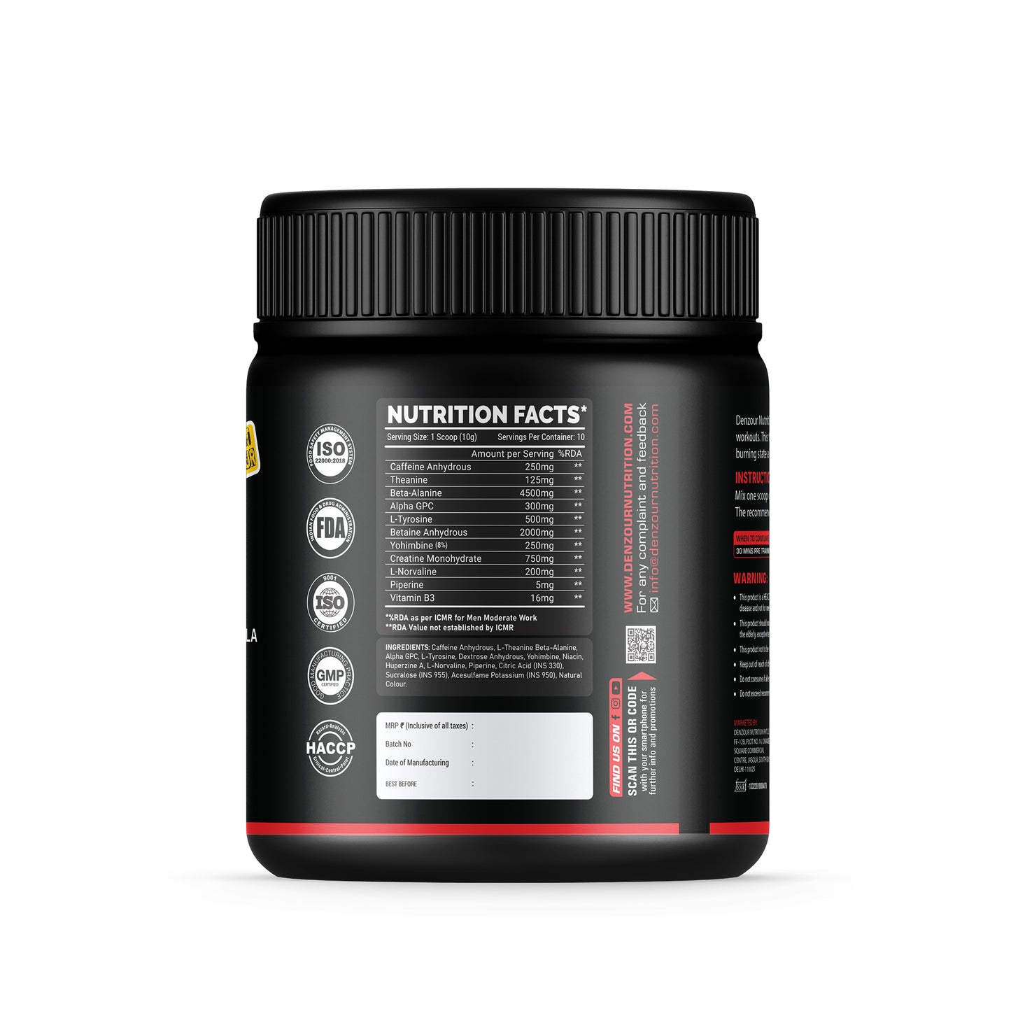 Denzour BEE-HP Pre-Workout