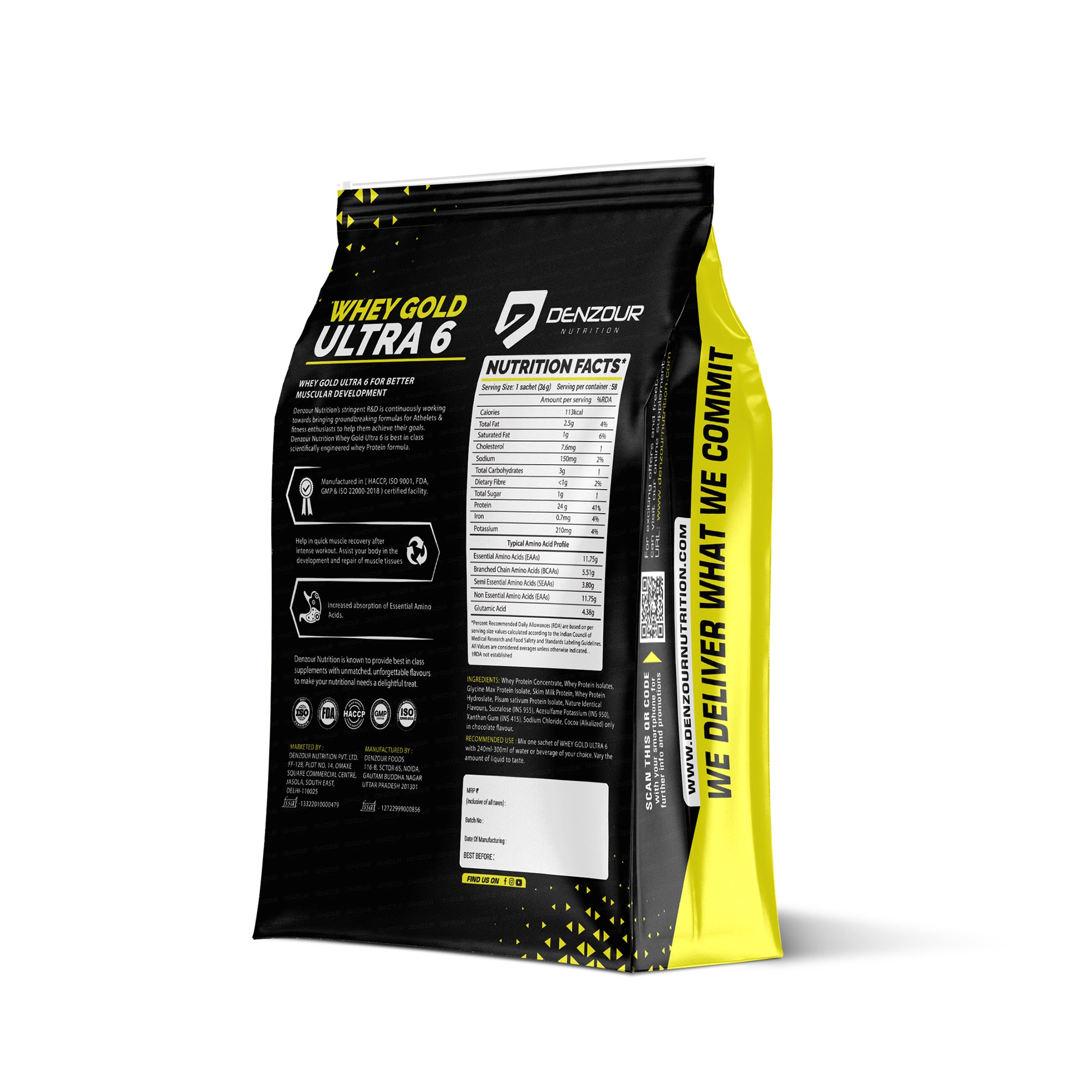 Denzour Whey Gold Ultra 6 Protein