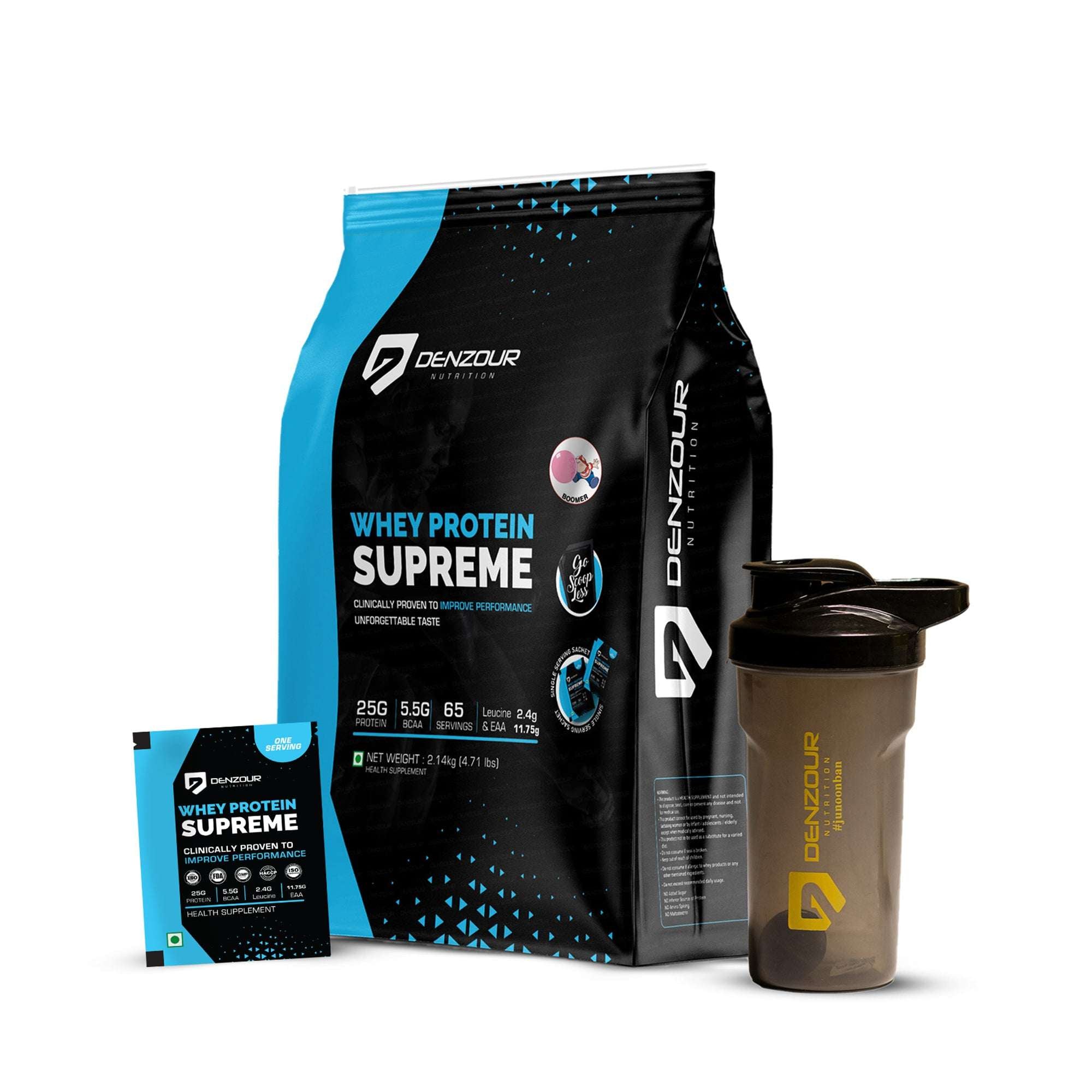 Denzour Whey Protein Supreme- 25g Protein | 2.14kg (4.71 Lb) & Servings 65