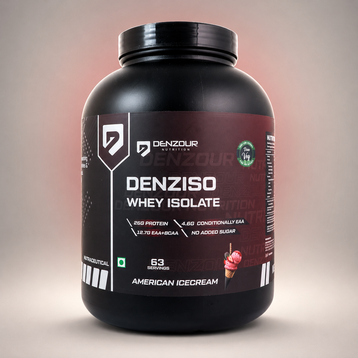 Denziso Whey Isolate Protein 2.04 kg – 26g Protein, 63 Servings
