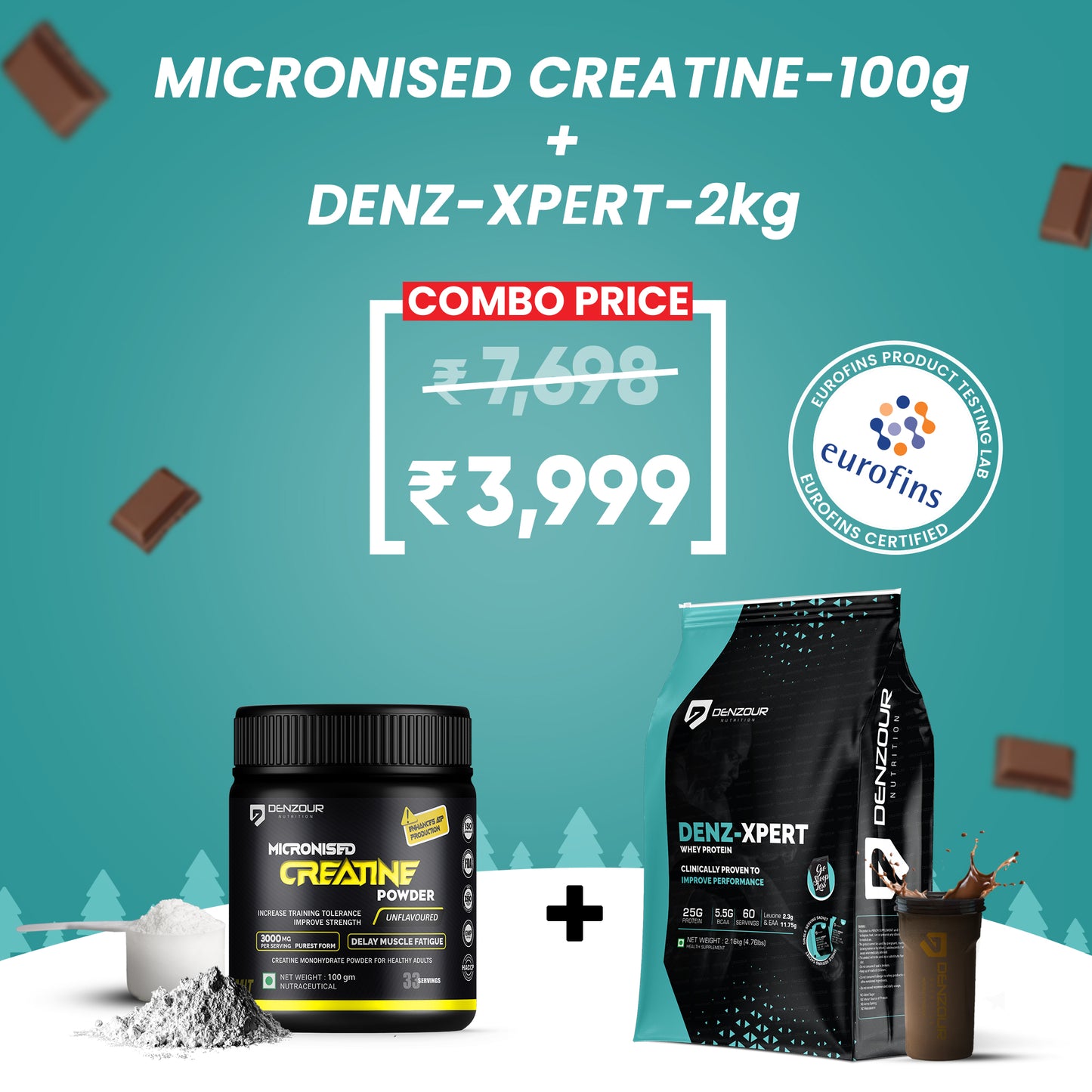 Denz-Xpert Protein 2kg + Creatine 100g