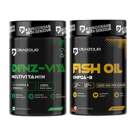 Denzour Omega-3 Fish Oil + Multivitamin Combo