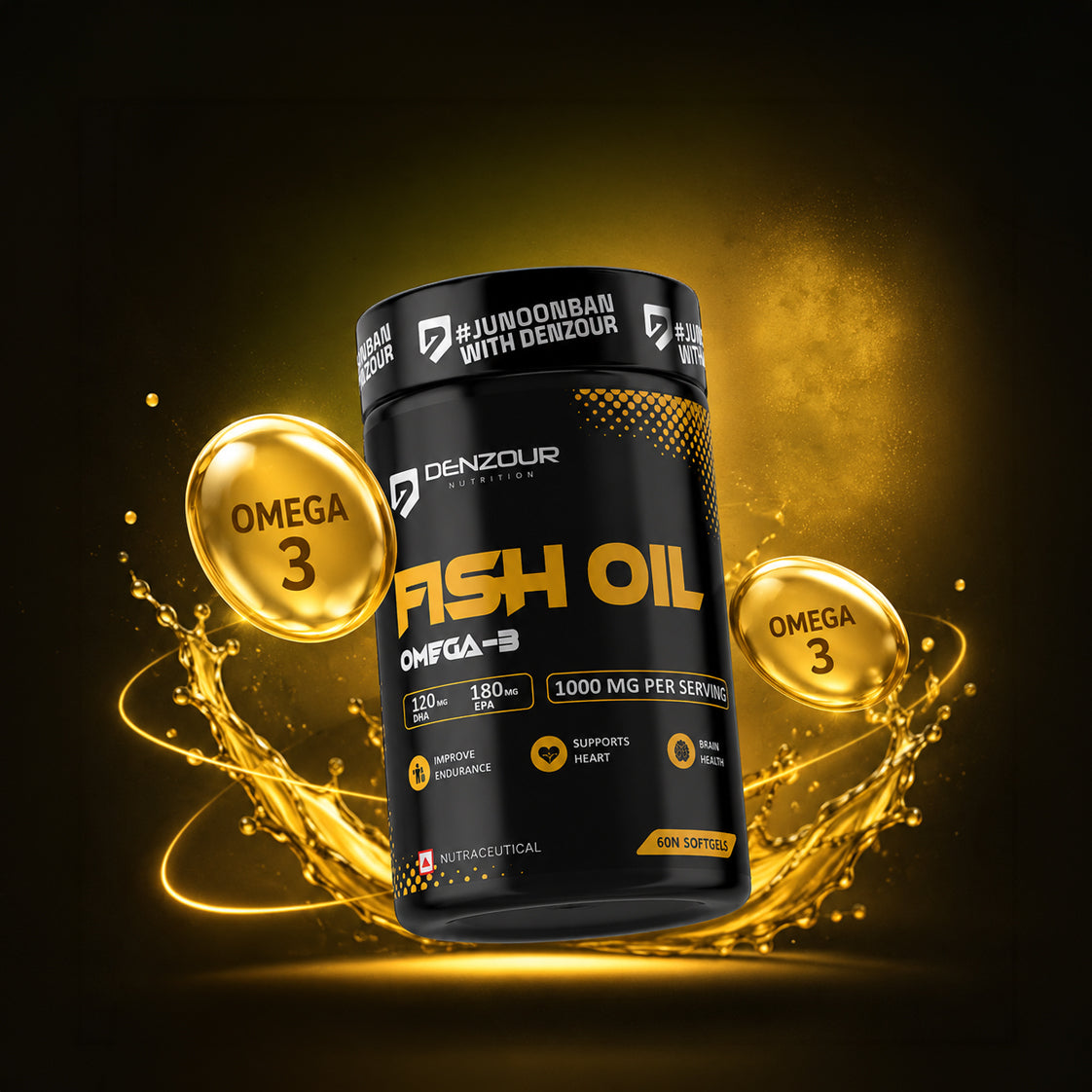 Denzour Omega-3 Fish Oil + Multivitamin Combo