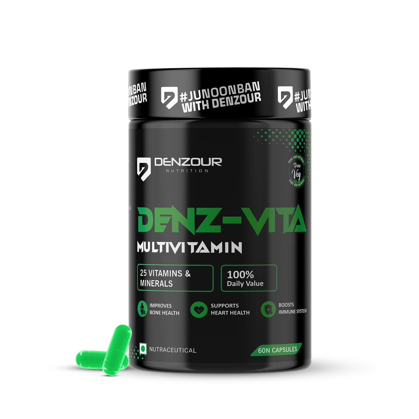 🎁 Denz-Vita Multivitamin - 60 Capsules - 1 Month (60 Capsules)
