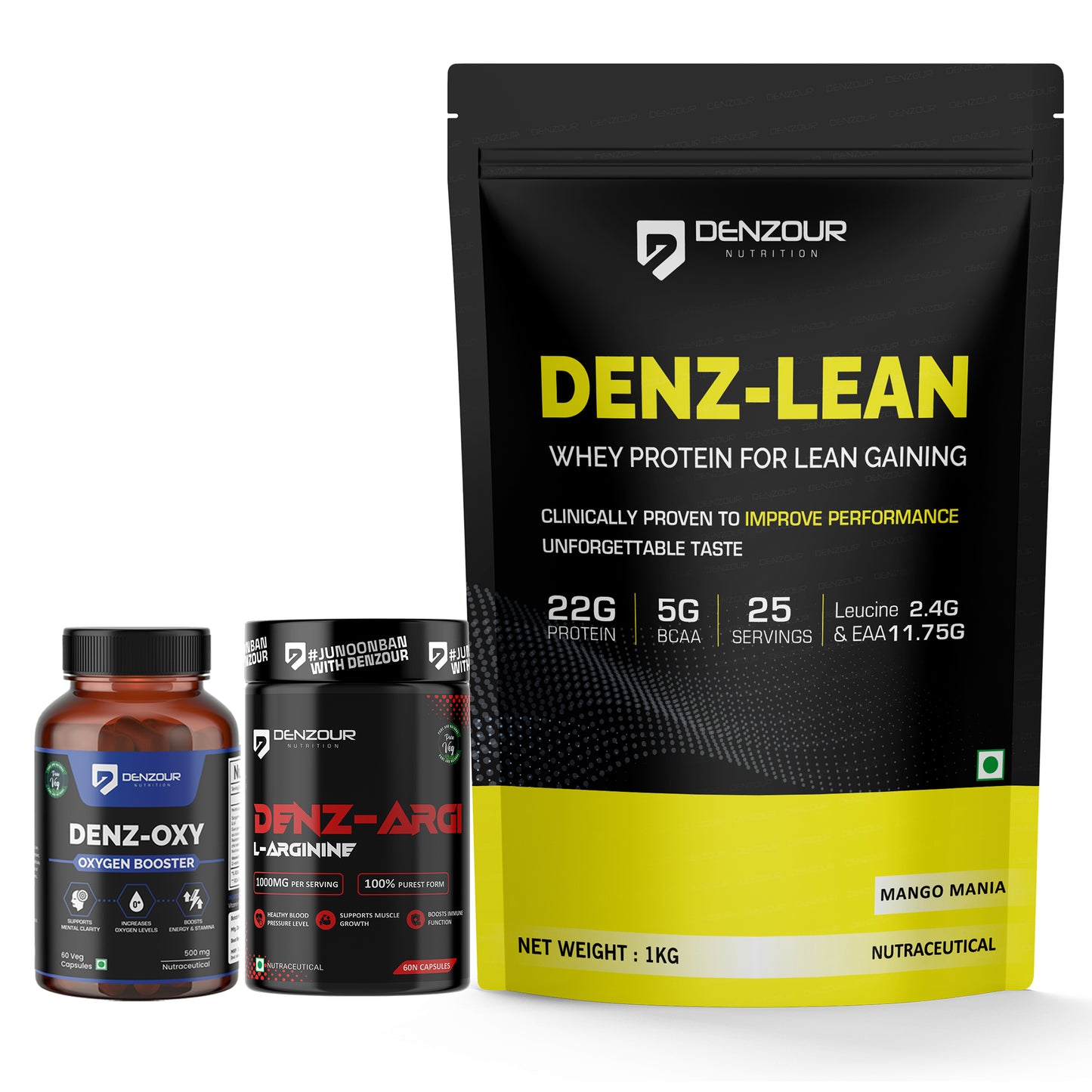 L Argnine + Oxygen Booster + Denz Lean