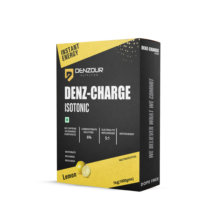Denz-Charge Isotonic 1Kg (1000g) | No Caffeine & Banned Substances | Instant Energy, 127.20 Kcal