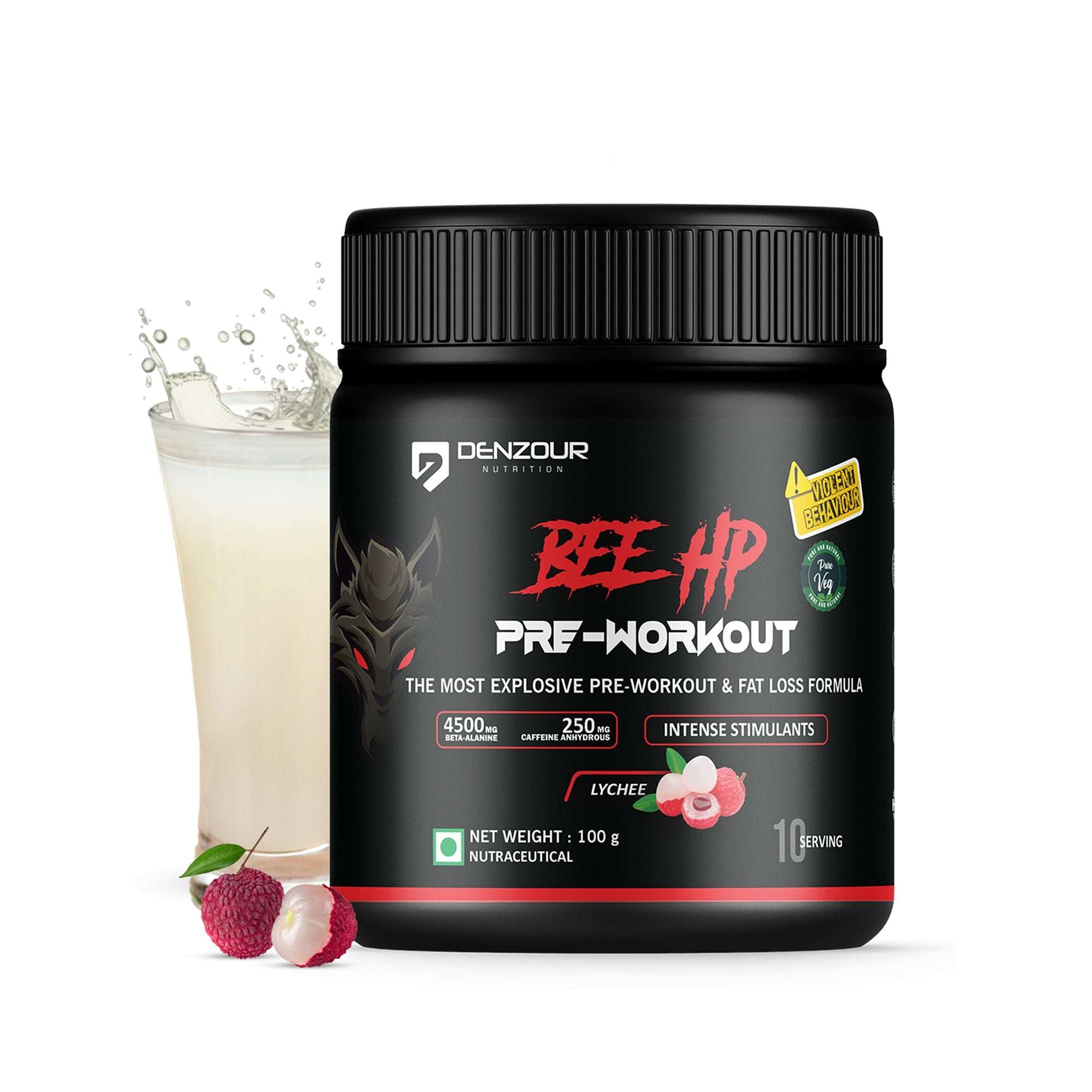 Pre Workout Powder Lychee Flavour