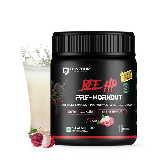 🎁 Bee Hp Pre Workout Powder- 250mg Caffeine