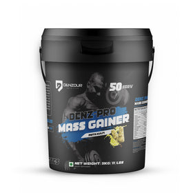 Denz-Pro Mass Gainer - 5Kg (11 Lb) | Muscle Growth Support | 15g Protein, 361 Kcal & 19.4g Sugar