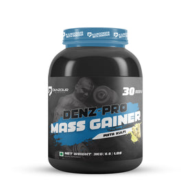 Denz-Pro Mass Gainer | Protein Powder | 3kg(6.6 Lb), 72g Carbs & 1g Fat | Per Serving 100g