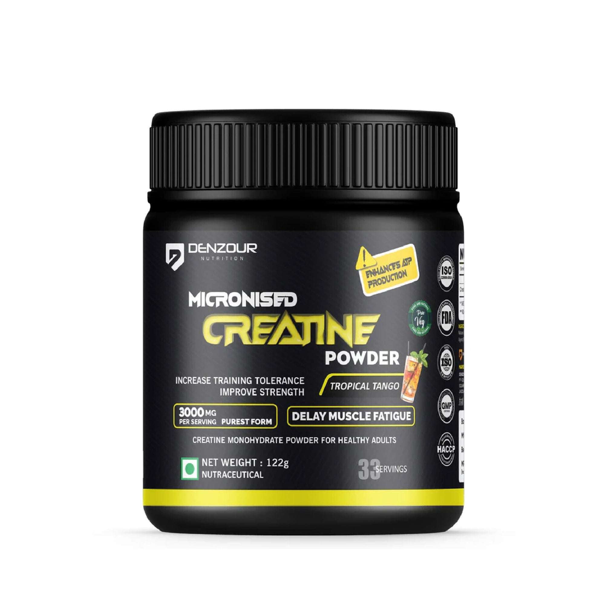 Micronised Creatine Powder 122g | Creatine Monohydrate | 3000mg Per Serving & Purest Form