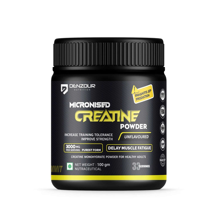 🎁 Micronised Creatine Powder 100g | Monohydrate | Unflavoured| Vegetarian - 1 Month 33 Servings / Unflavored