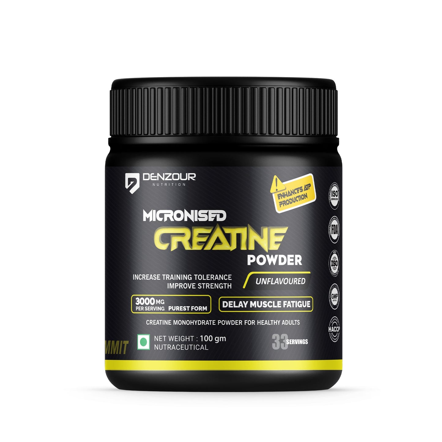 🎁 Micronised Creatine Powder 100g |  Creatine Monohydrate | 3000mg Per Serving & Unflavoured - 1 Month 33 Servings / Unflavored