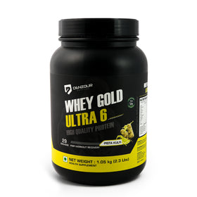 Denzour Whey Gold Ultra 6 High Quality Protein Powder | 1.05Kg & Enhanced Strength