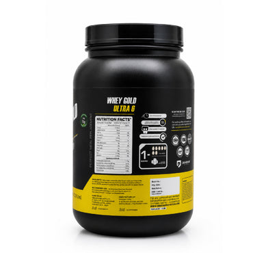 Denzour Whey Gold Ultra 6 High Quality Protein Powder | 1.05Kg & Enhanced Strength