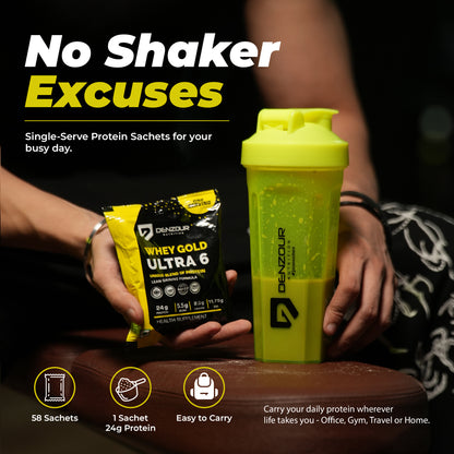 Denzour Whey Gold Ultra 6 Protein Powder | Perfect For Lean Gaining