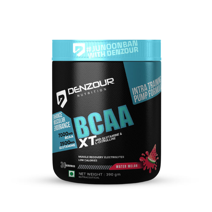 Denzour BCAA-XT - 390g | With Glutamine &  L- Citrulline | 7000mg BCAA & 2500mg Glutamine