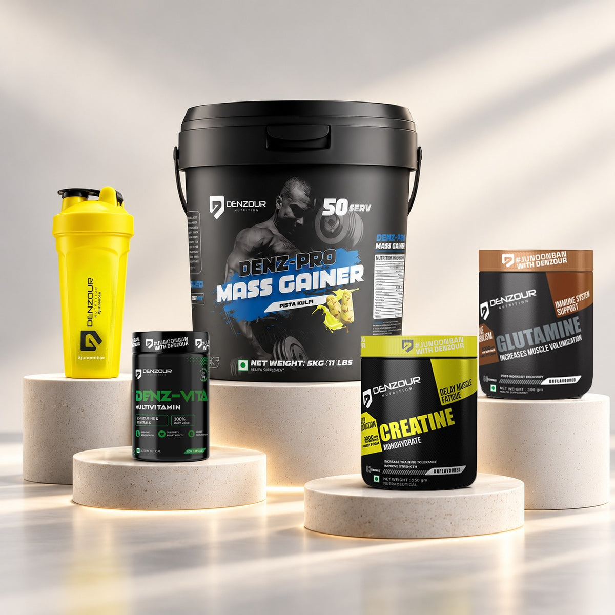 Mass Gainer 5kg Muscle Gain Combo | Denzour