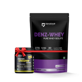 Denzour Nutrition Whey Isolate + Creatine Powder Combo